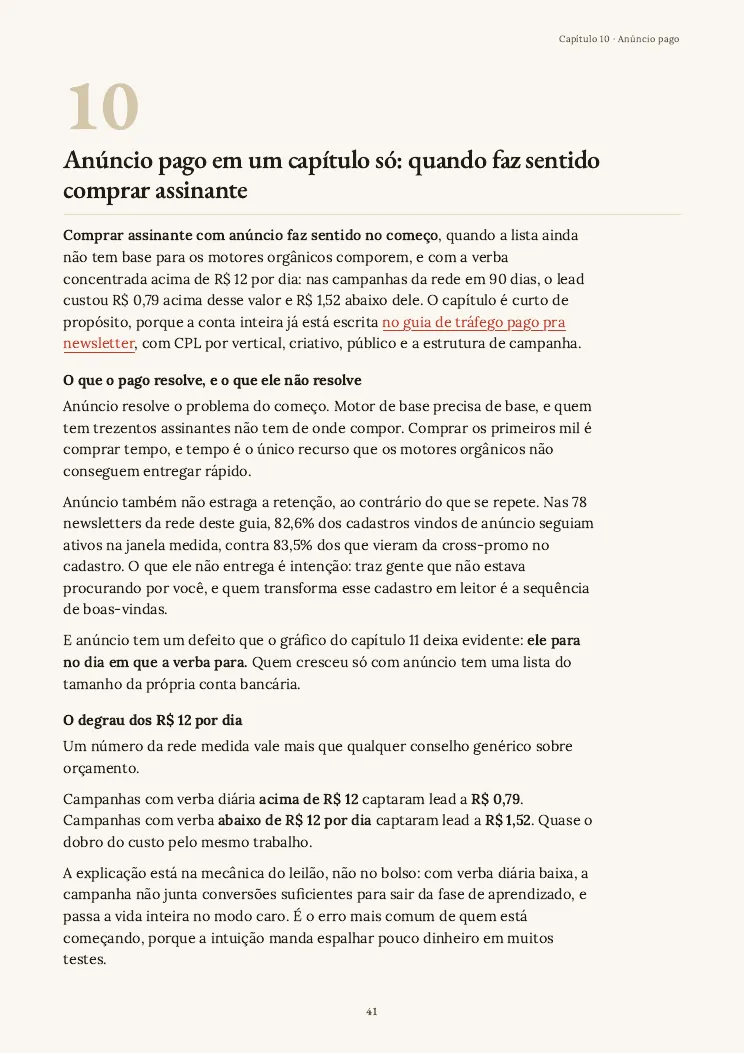 Página 41 do guia Captação de leads, capítulo 10