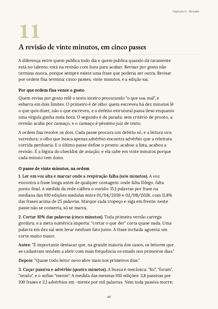 Página 60 do guia Escrita para newsletter, capítulo 11