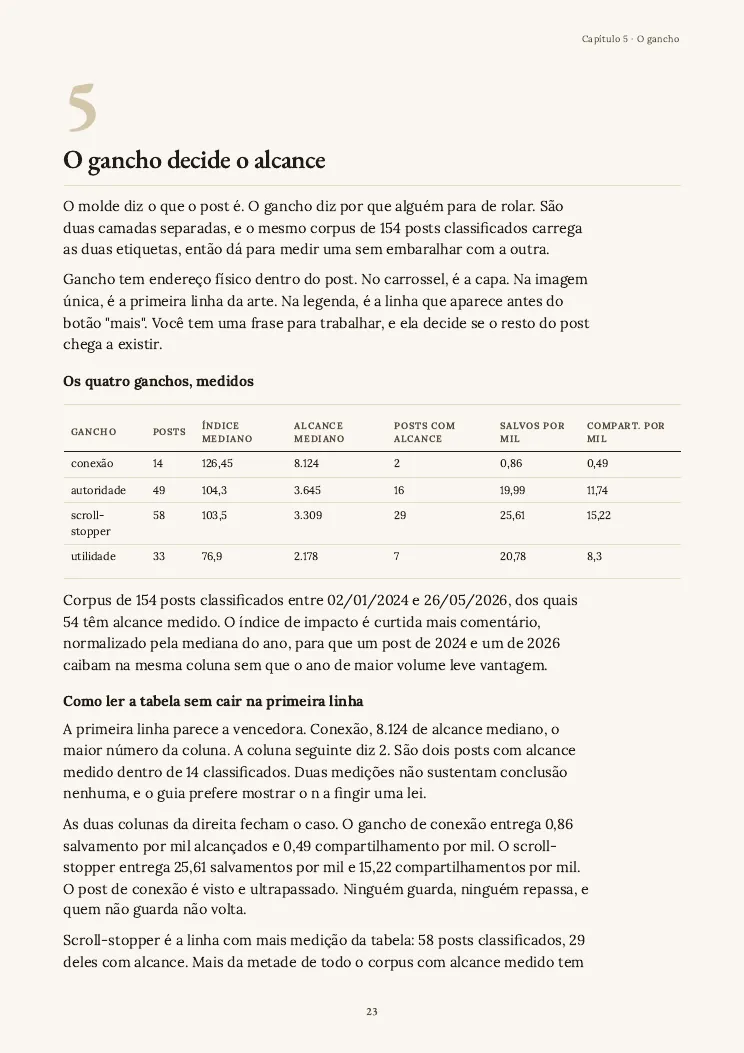 Página 23 do guia Newsletter nas redes, capítulo 5