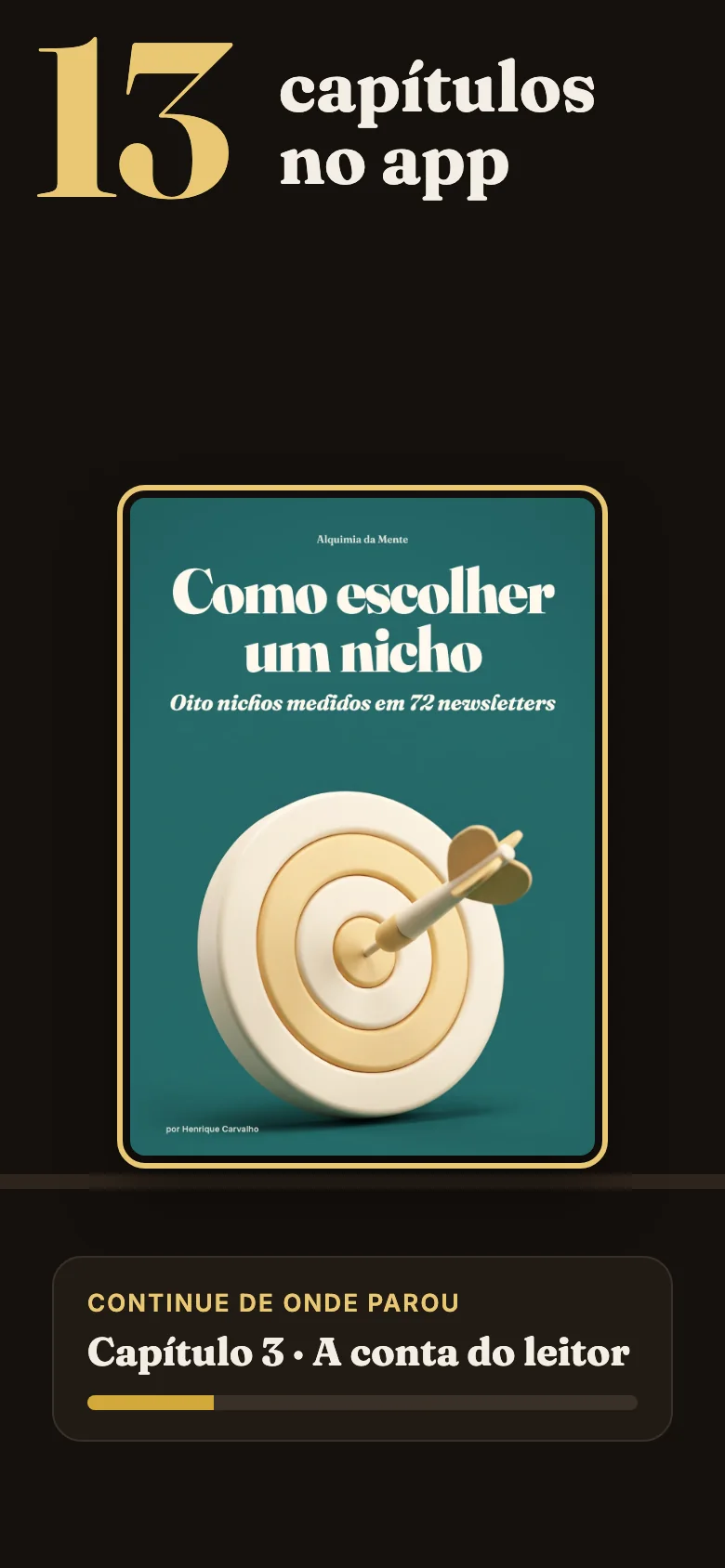 O guia dentro do app