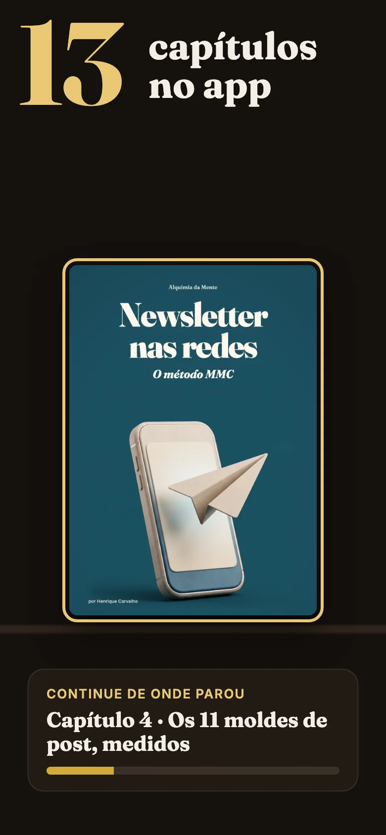 O guia dentro do app