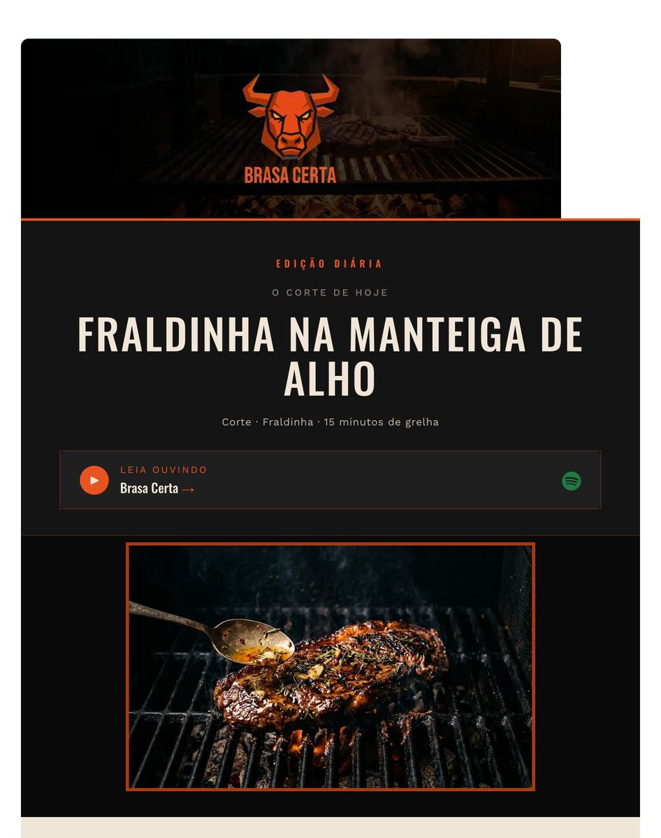 Edição real de uma newsletter da rede